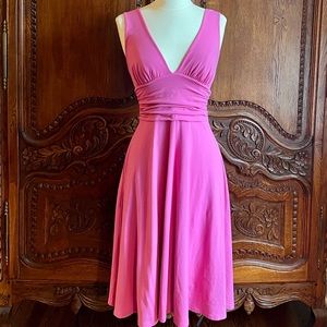 Susana Monaco Umpire-Waist Dress (Pink, Size XS)